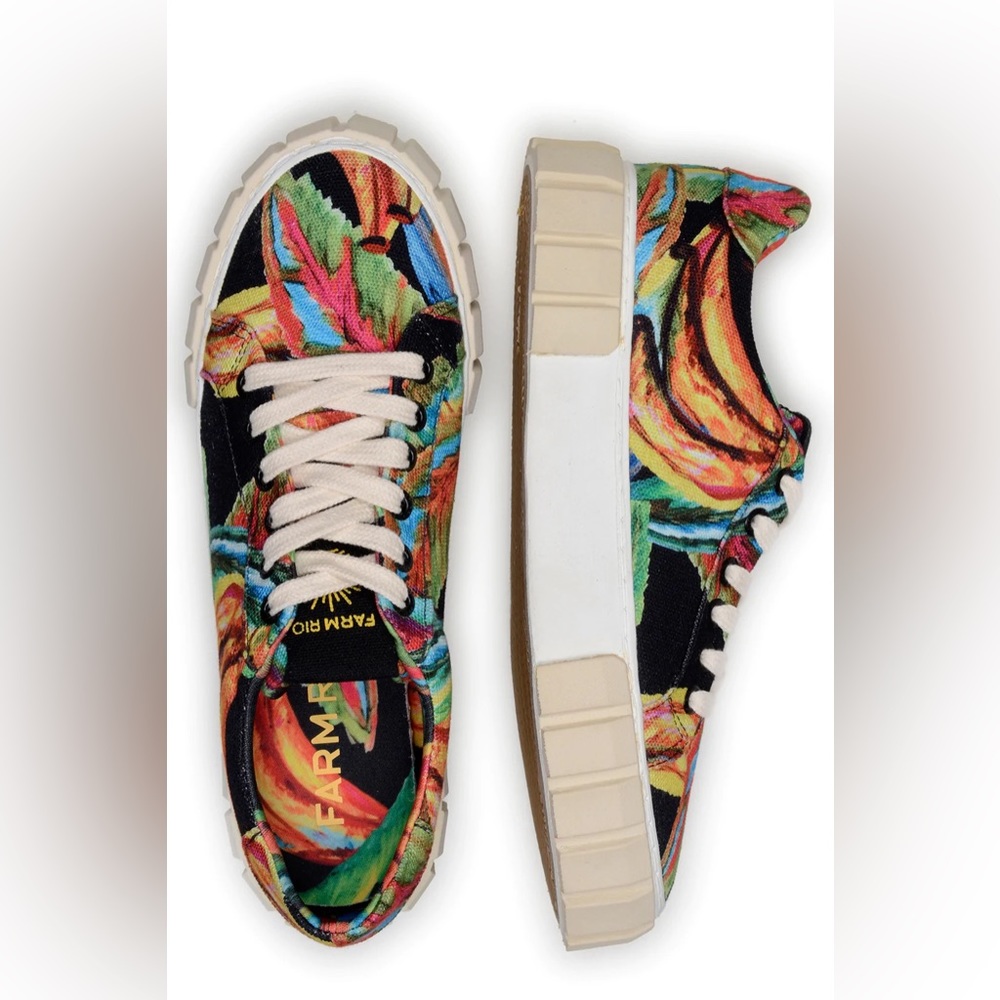 Farm Rio Black Rainbow Bananas Platform Sneaker - Picture 2 of 4